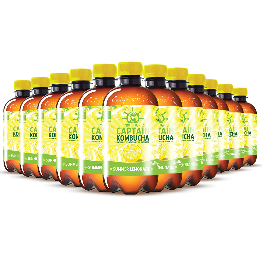 GUTsy Captain Kombucha - Limonade d'été 12 x 400ml