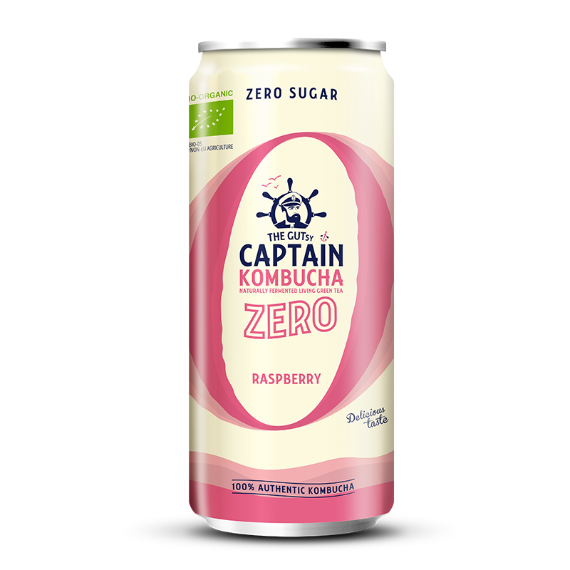 GUTsy Captain Kombucha Zero - Himbeer-Dosen 20 x 250ml