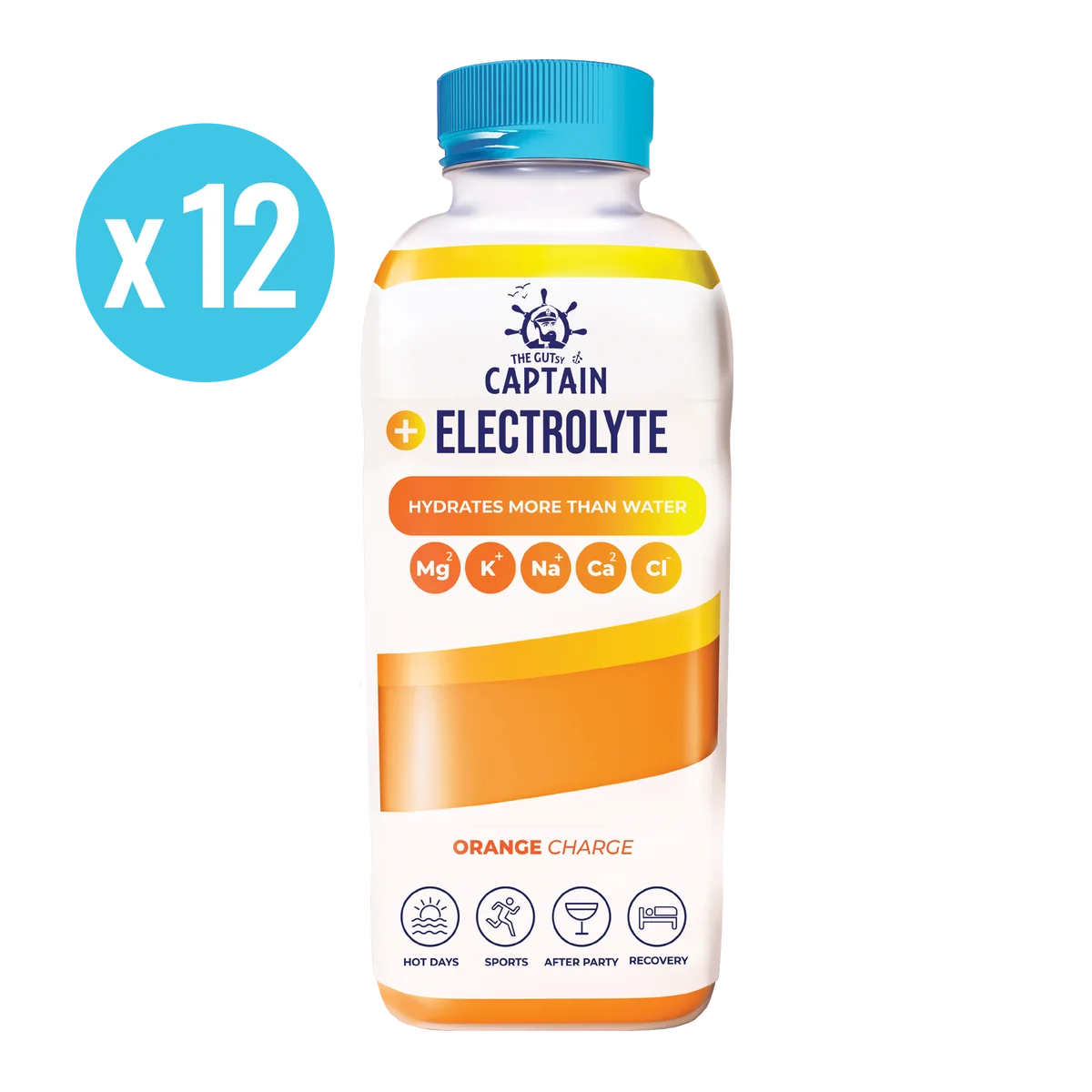 GUTsy Captain Electrolyte - Orange 12x600ml